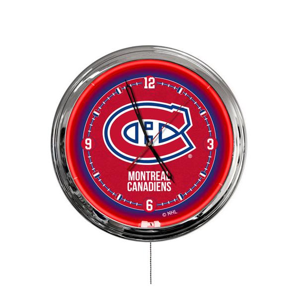 ClkL16MonCan 16 in. Montreal Canadiens LED Wall Clock, Multi Color