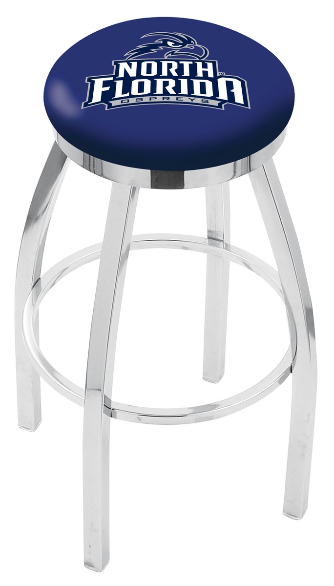 30" L8C2C - Chrome North Florida Swivel Bar Stool with Accent Ring by  Company