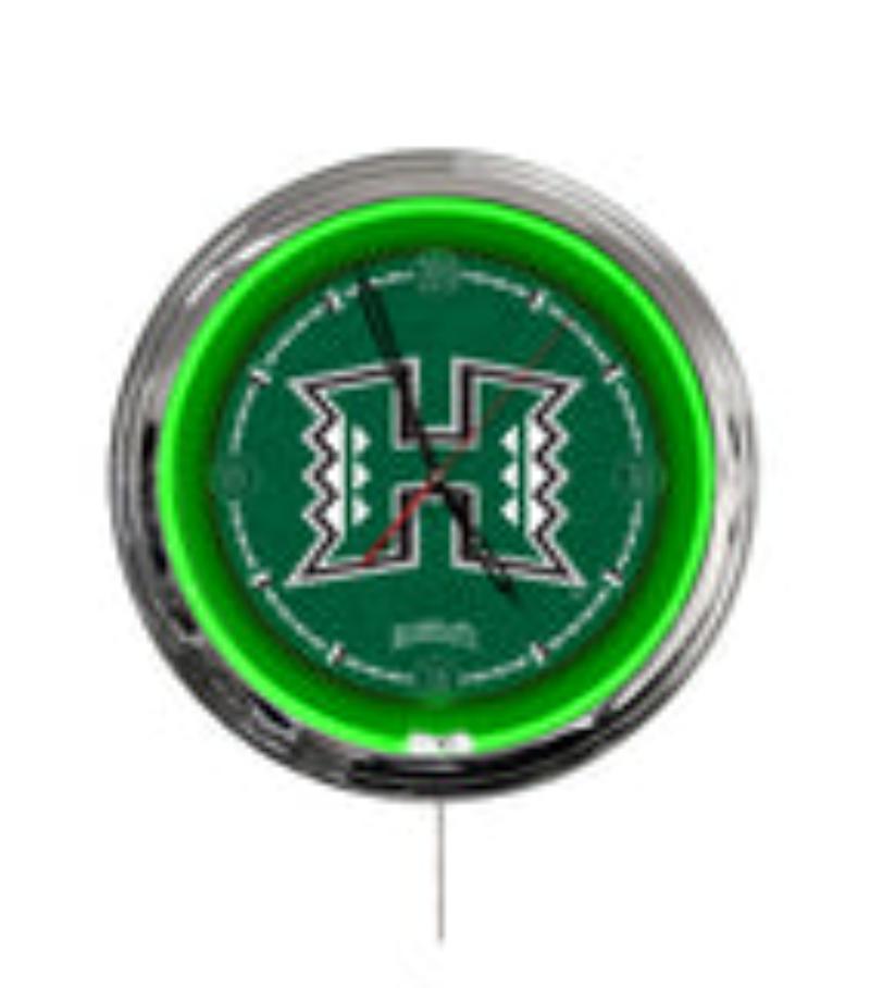 ClkL16Hawaii University of Hawaii 16 in. Multi Color LED Wall Clock