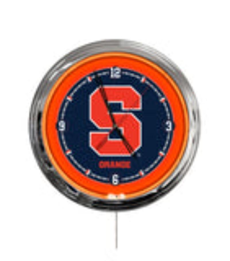 ClkL16Syrcse Syracuse University 16 in. Multi Color LED Wall Clock