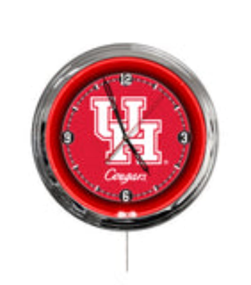 ClkL16Houston University of Houston 16 in. Multi Color LED Wall Clock