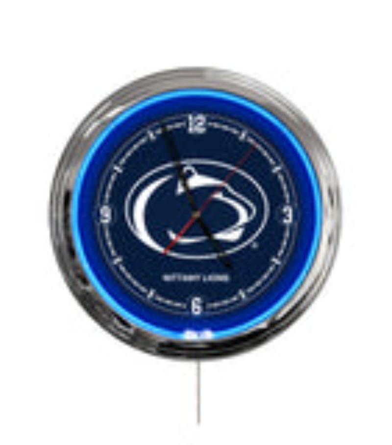 ClkL16PennSt Pennsylvania State University 16 in. Multi Color LED Wall Clock