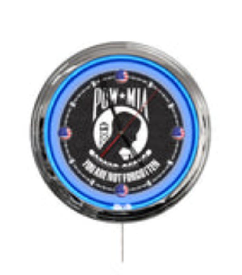 ClkL16POWMIA POW 16 in. Multi Color LED Wall Clock