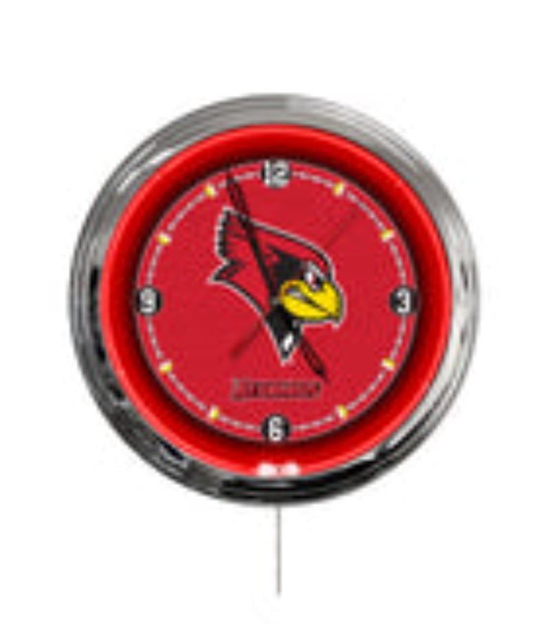 ClkL16IllStU Illinois State University 16 in. Multi Color LED Wall Clock