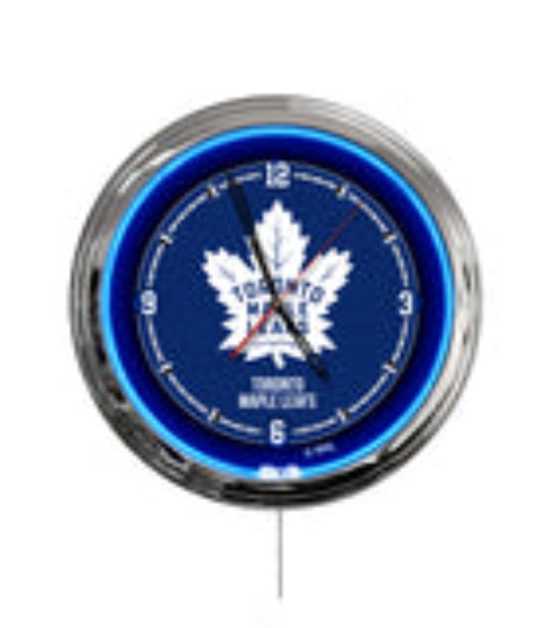 ClkL16TorMpl Toronto Maple Leafs 16 in. Multi Color LED Wall Clock