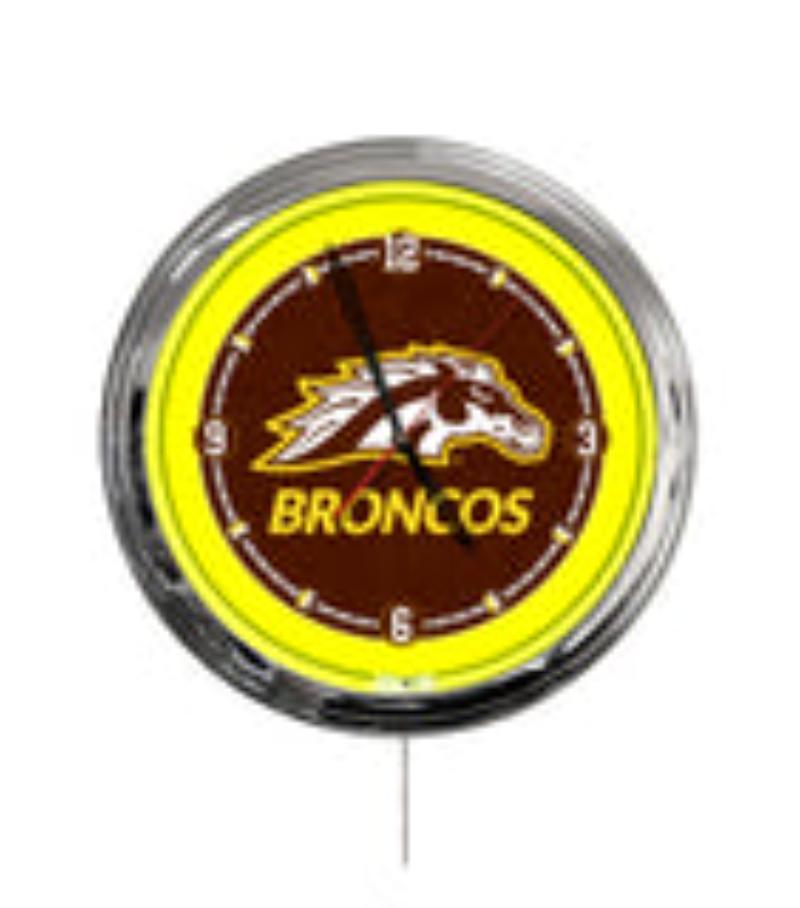 ClkL16WestMI Western Michigan University 16 in. Multi Color LED Wall Clock