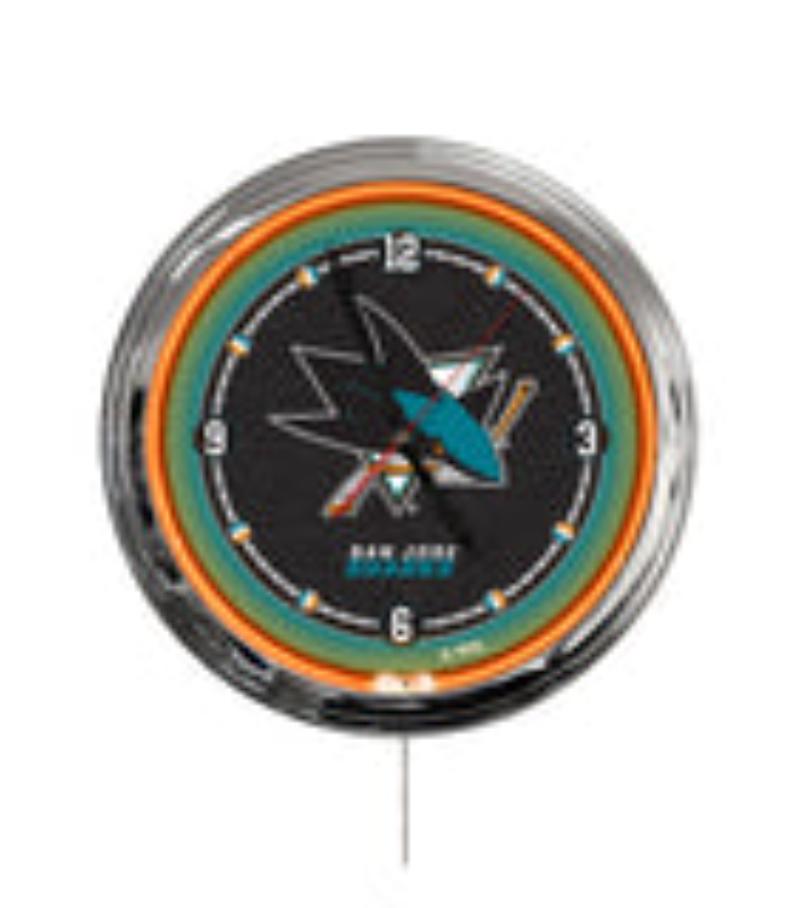 ClkL16SJShar San Jose Sharks 16 in. Multi Color LED Wall Clock