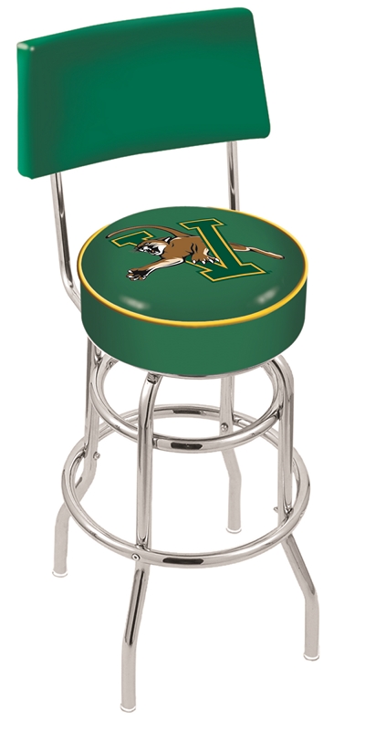 25" L7C4 - Chrome Double Ring Vermont Swivel Bar Stool with a Back by  Company