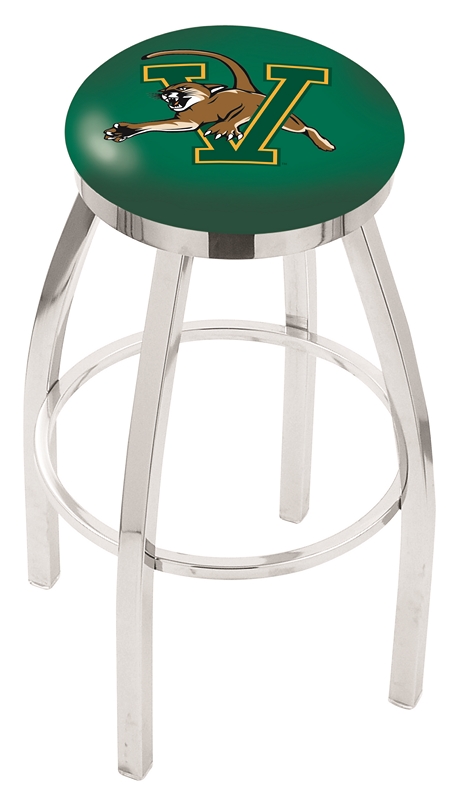 25" L8C2C - Chrome Vermont Swivel Bar Stool with Accent Ring by  Company