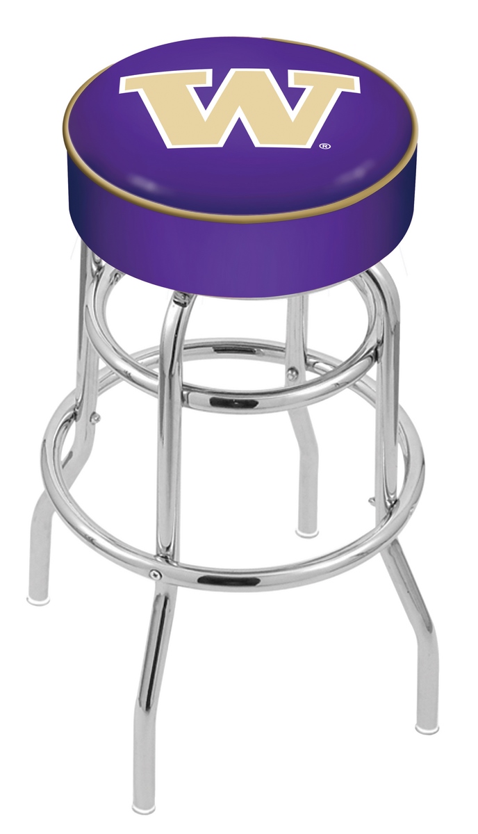 25" L7C1 - 4" Washington Cushion Seat with Double-Ring Chrome Base Swivel Bar Stool by  Company