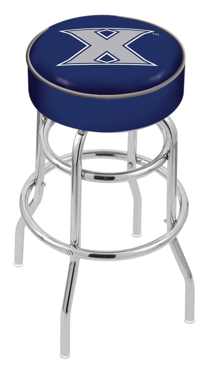 30" L7C1 - 4" Xavier Cushion Seat with Double-Ring Chrome Base Swivel Bar Stool by  Company