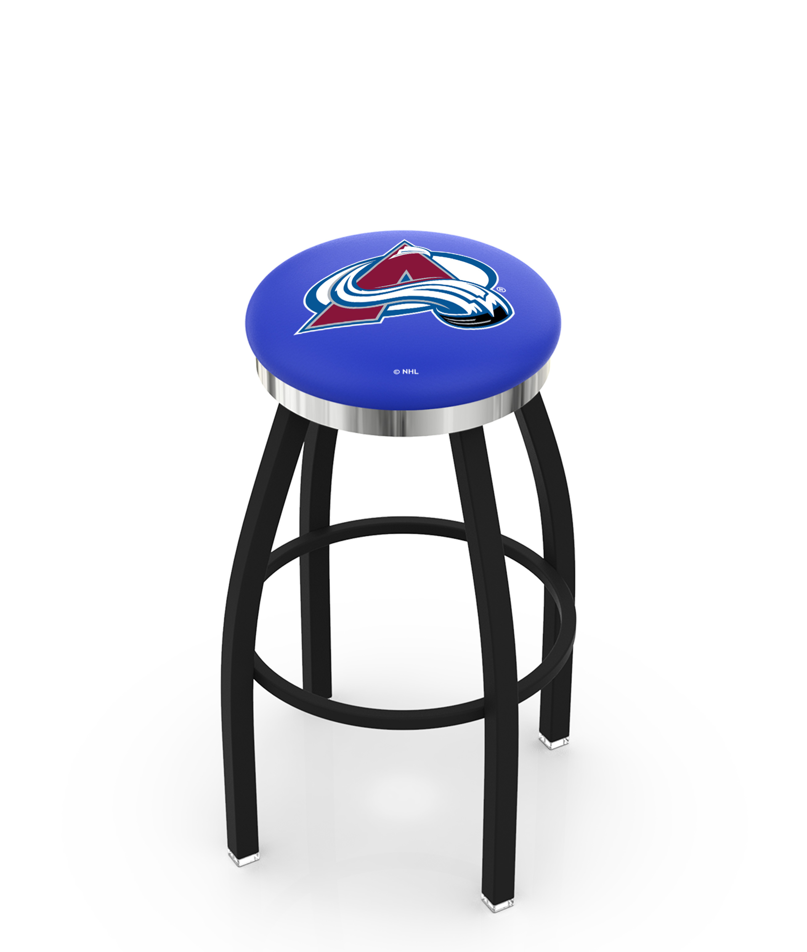 Company L8B2C 30in. Swivel Bar Stool - Black Wrinkle