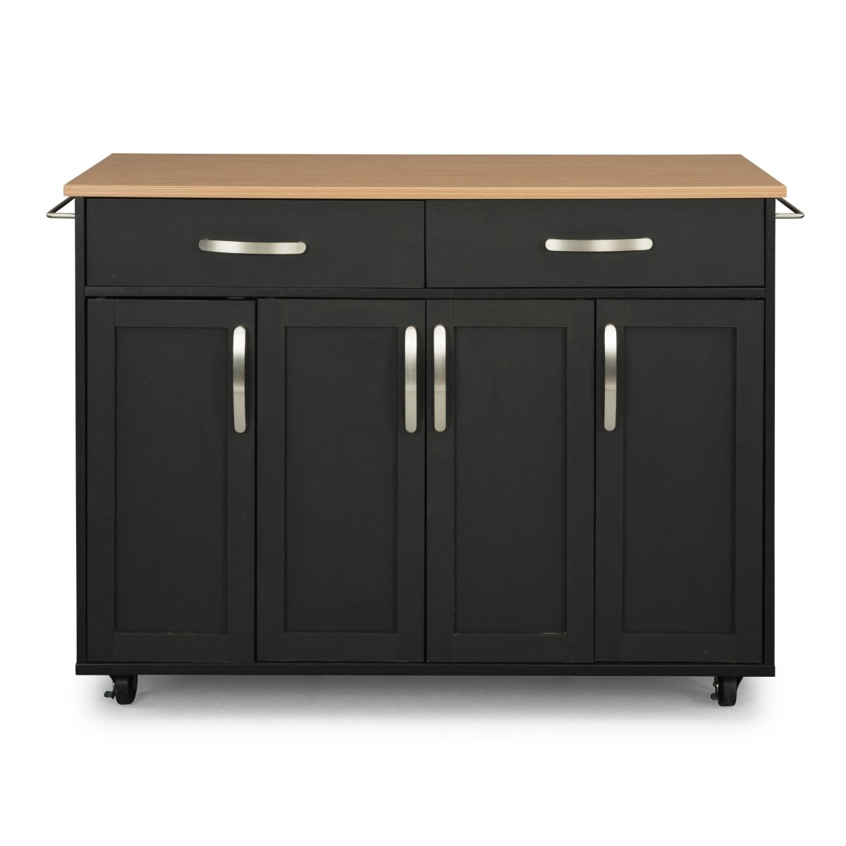 Picture of Homestyles 4411-95 Storage Plus Kitchen Cart, Black