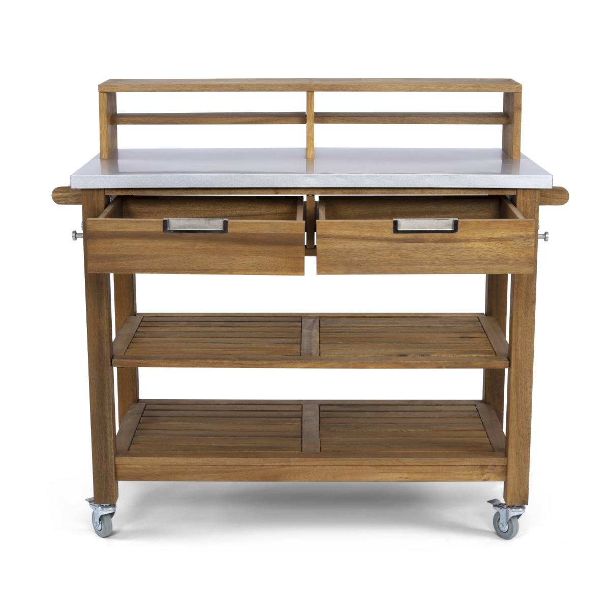 Picture of Homestyles 5663-91 44.25 x 49.25 x 22 in. Traditional Maho Potting Bench, Brown