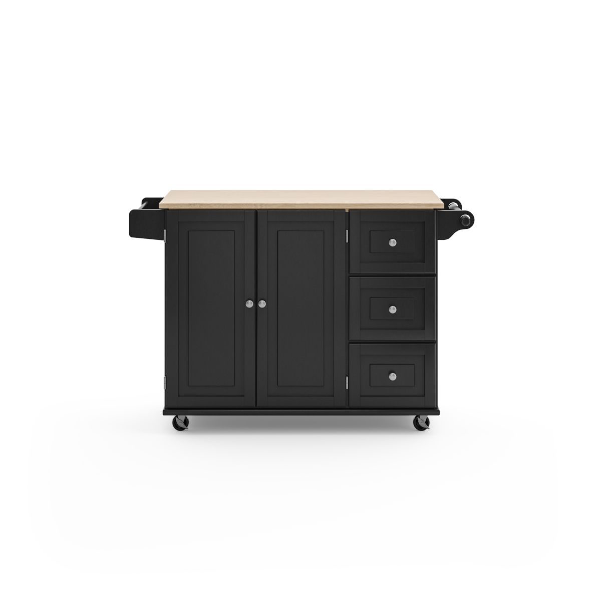 Picture of Homestyles 4510-95 Blanche Kitchen Cart, Black - 36 x 53.5 x 18 in.