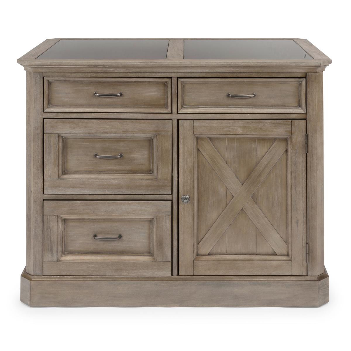 Picture of Homestyles 5525-94 Walker Kitchen Island&#44; Gray - 36 x 47 x 30 in.