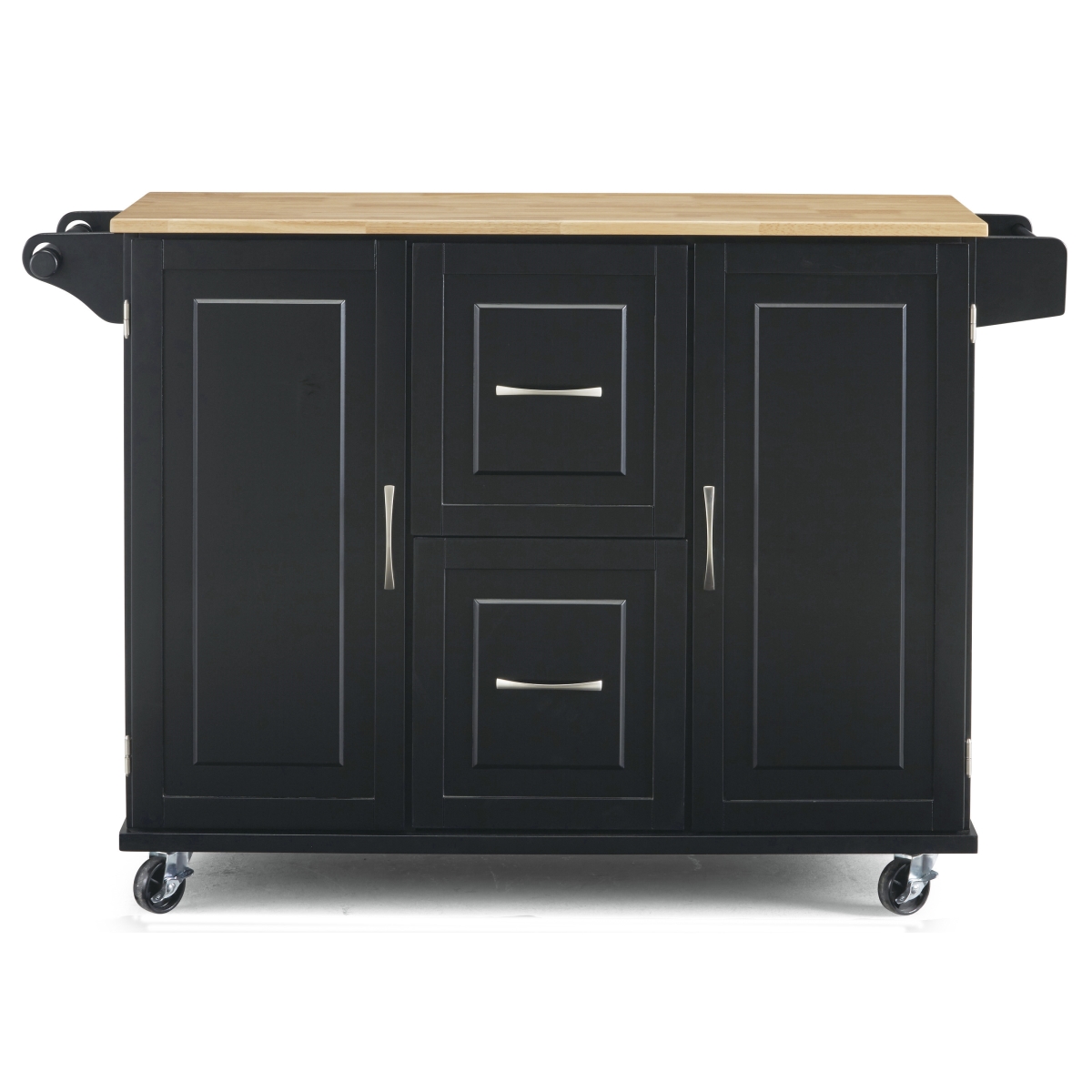 Picture of Homestyles 4517-95 Blanche Kitchen Cart, Black - 36 x 44.5 x 17.25 in.