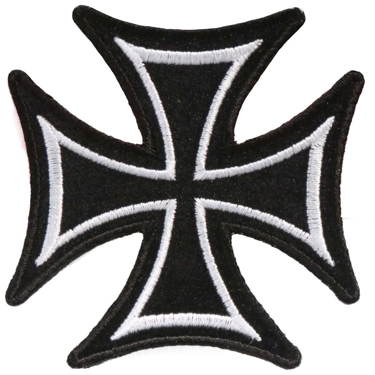 Picture of Hot Leathers PPA1392 3 x 3 in. Skinny Iron Cross Patch - Black & White