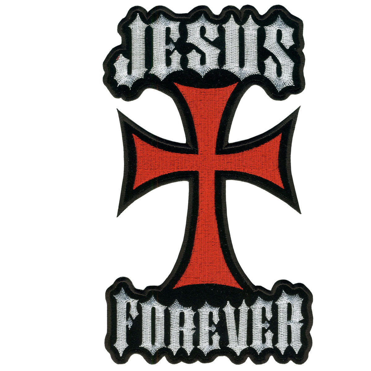 Picture of Hot Leathers PPA1706 6 x 11 in. Jesus Forever Patch - Multi Color
