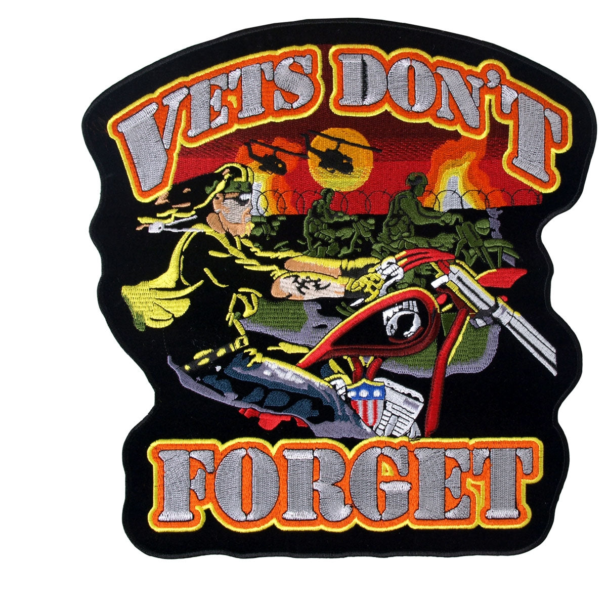 Picture of Hot Leathers PPA2767 11 x 12 in. Vets Dont Forget Patch - Multi Color