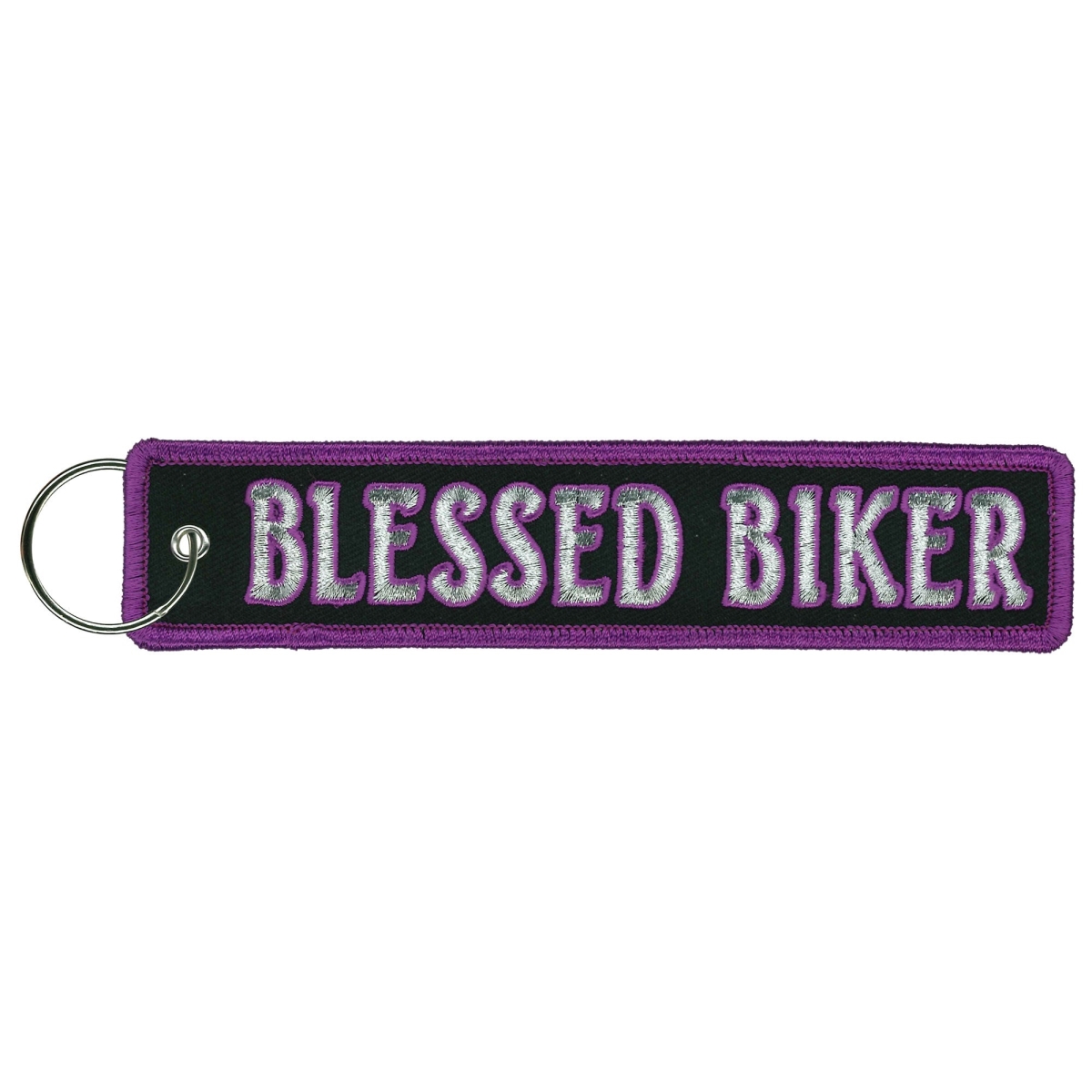 KCH5020 1.25 x 6.2 in. Blessed Biker Keychain Fob - Multi Color