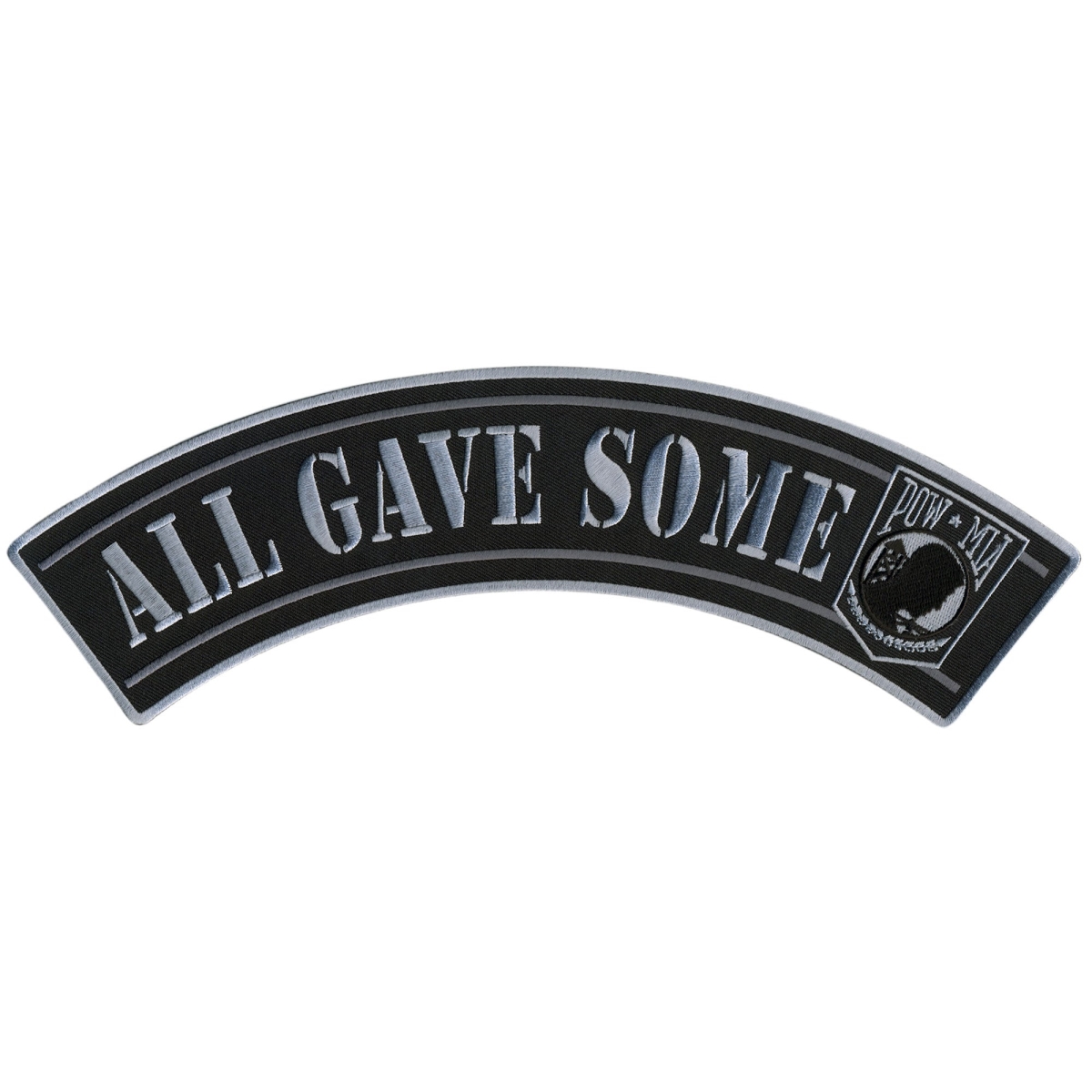 PPM4105 12 x 3 in. All Gave Some Top Rocker Patch - Multi Color
