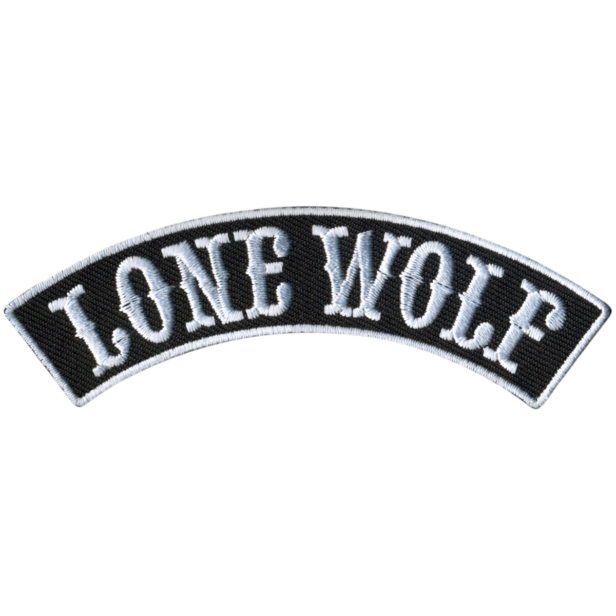 PPM4144 4 x 1 in. Lone Wolf Top Rocker Patch - Multi Color