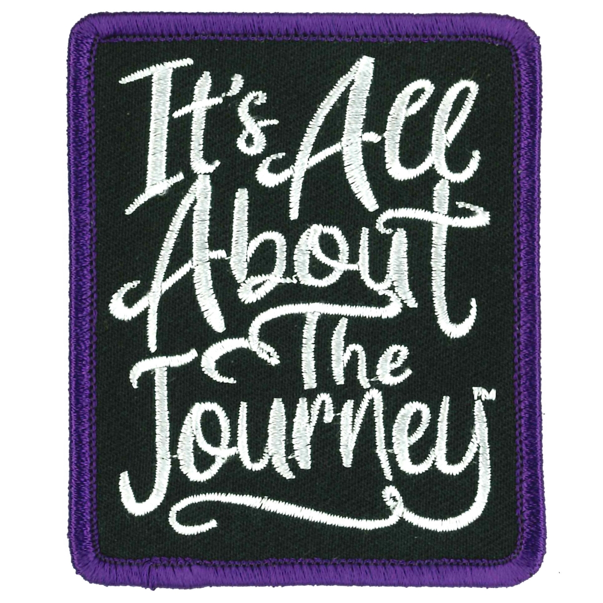 PPW1033 3 x 3 in. Its All About the Journey Patch - Multi Color