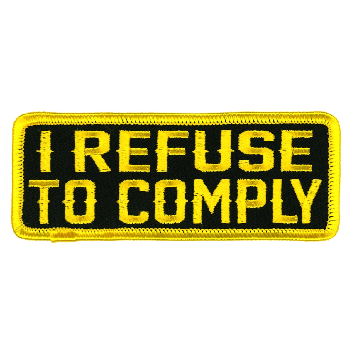 PPW1069 4 x 2 in. Refuse to Comply Patch - Multi Color