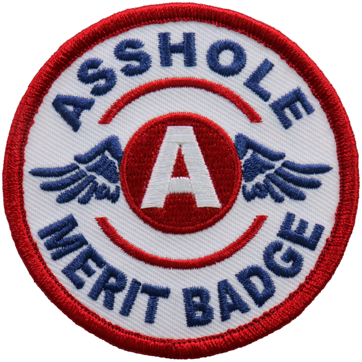 PPA9960 3 x 3 in. Asshole Merit decal Patch - Multi Color