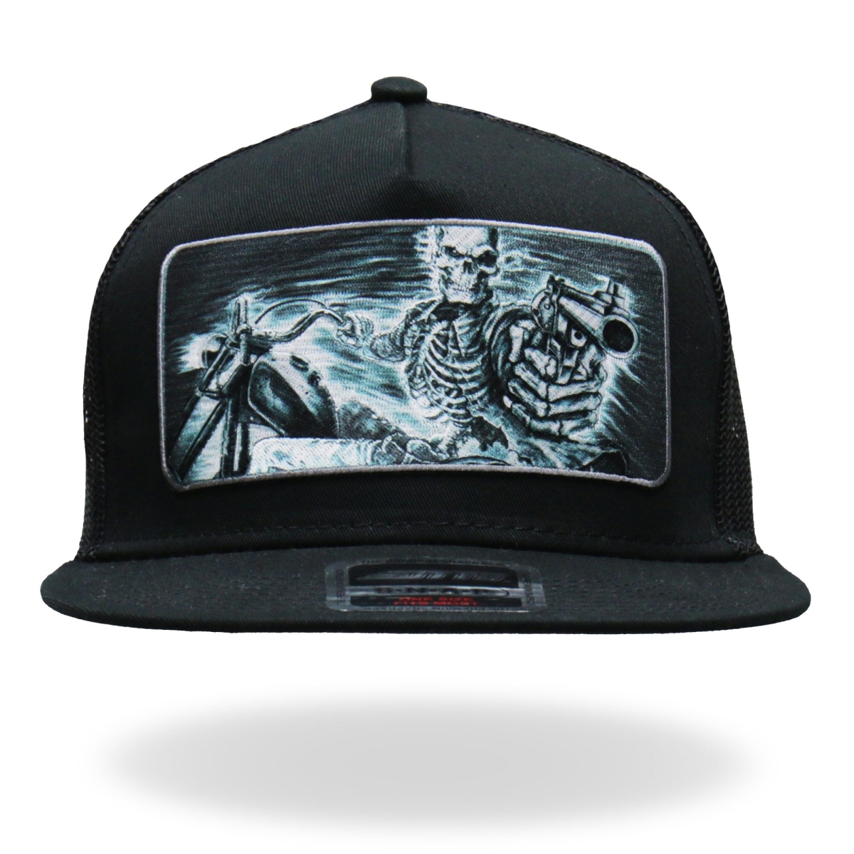 GSH1019 Assassin Rider Snapback Hat - Black - Adjustable Size