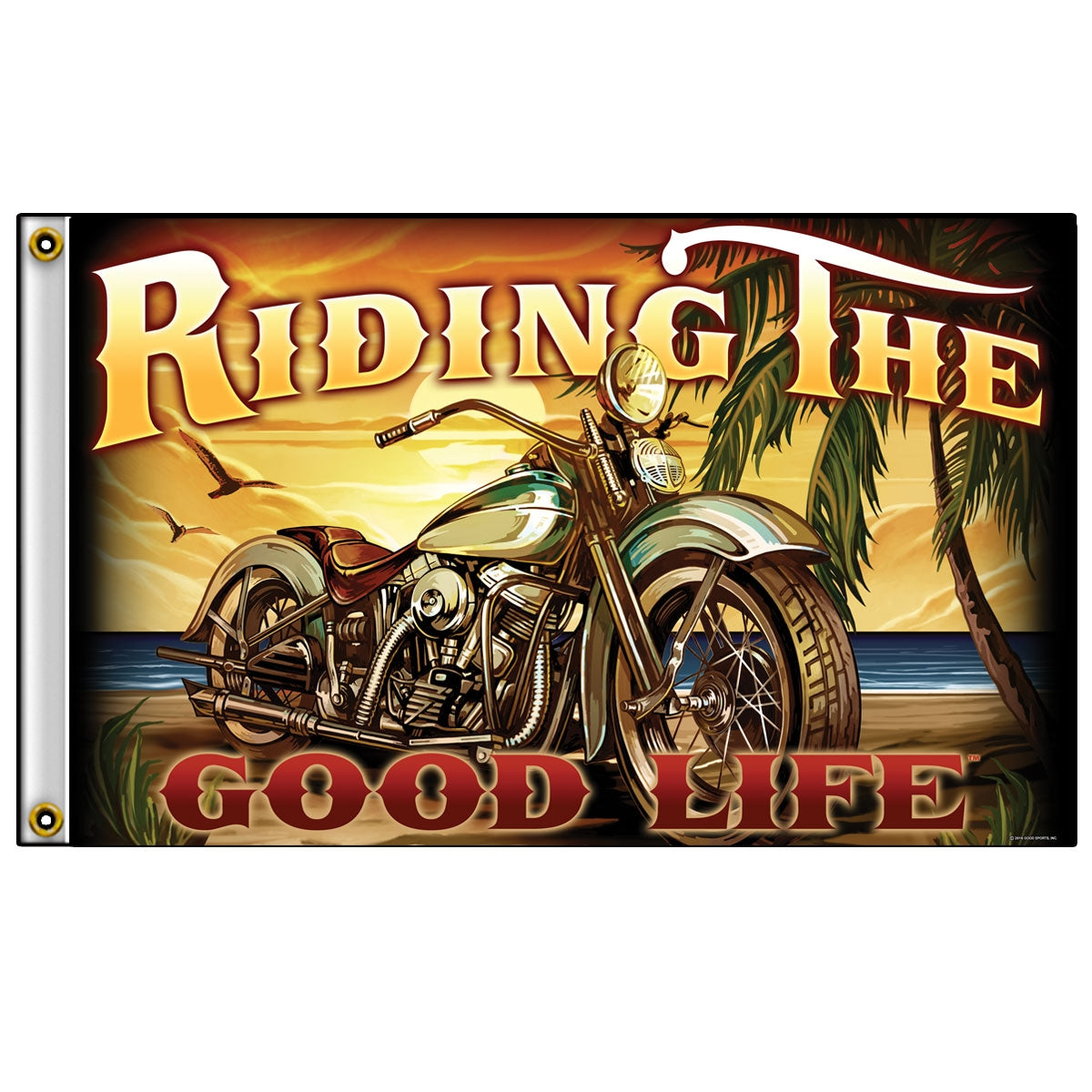 fga1070 3 x 5 ft. Riding the Good Life Flag