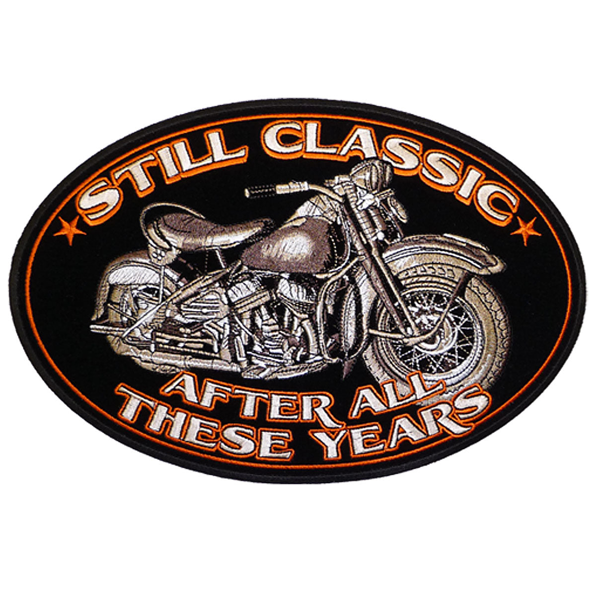 PPA5120 5 x 3 in. Classic Bike Oval Patch - Multi Color