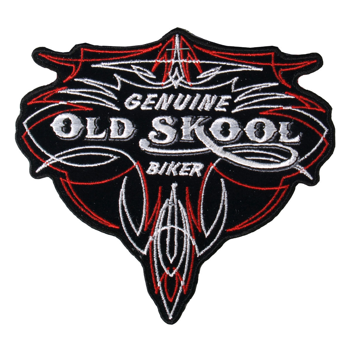 PPA5280 5 x 5 in. Genuine Old Skool Biker Pinstripe Patch - Multi Color