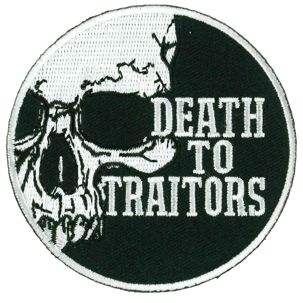 PPL9948 3 x 3 in. Death to Traitors Patch - Multi Color