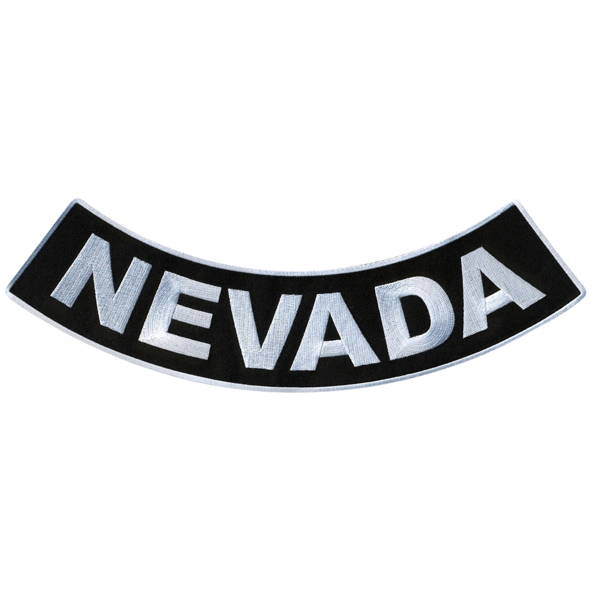 PPM5055 12 x 3 in. Nevada Bottom Rocker Patch - Black & White