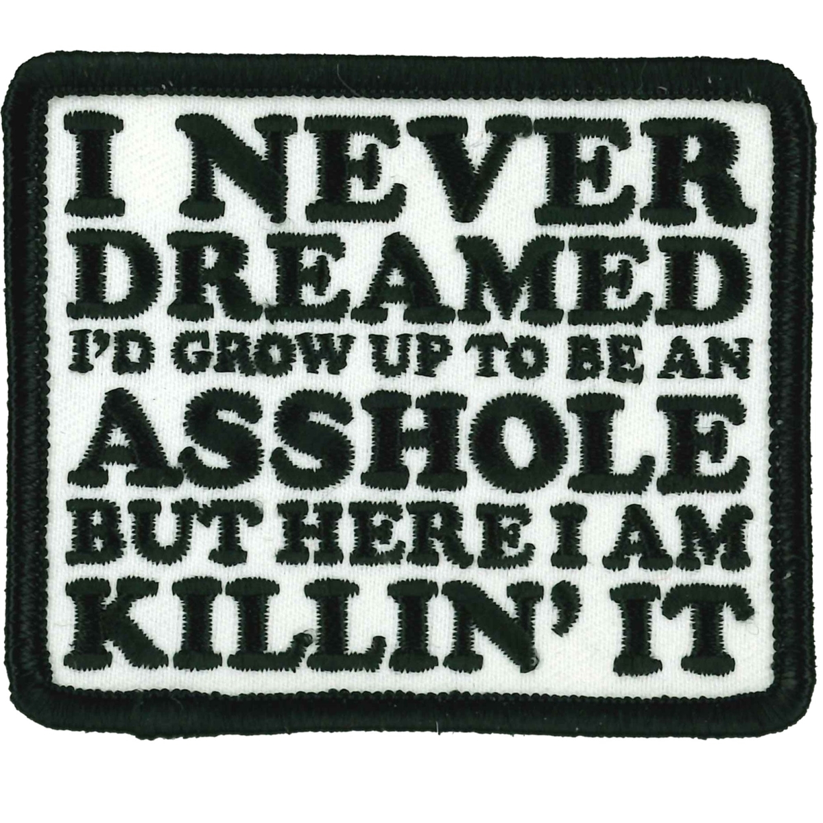 PPL9992 3 x 3 in. I Never Dreamed Patch - Multi Color