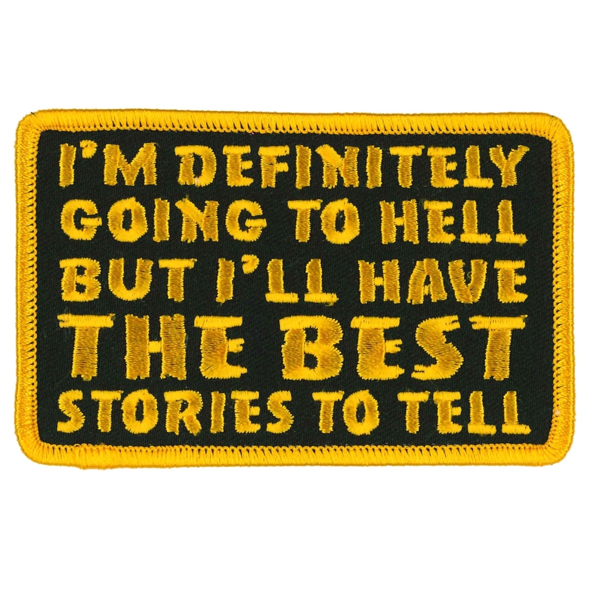 PPW1051 4 x 3 in. Going to Hell Stories Patch - Multi Color