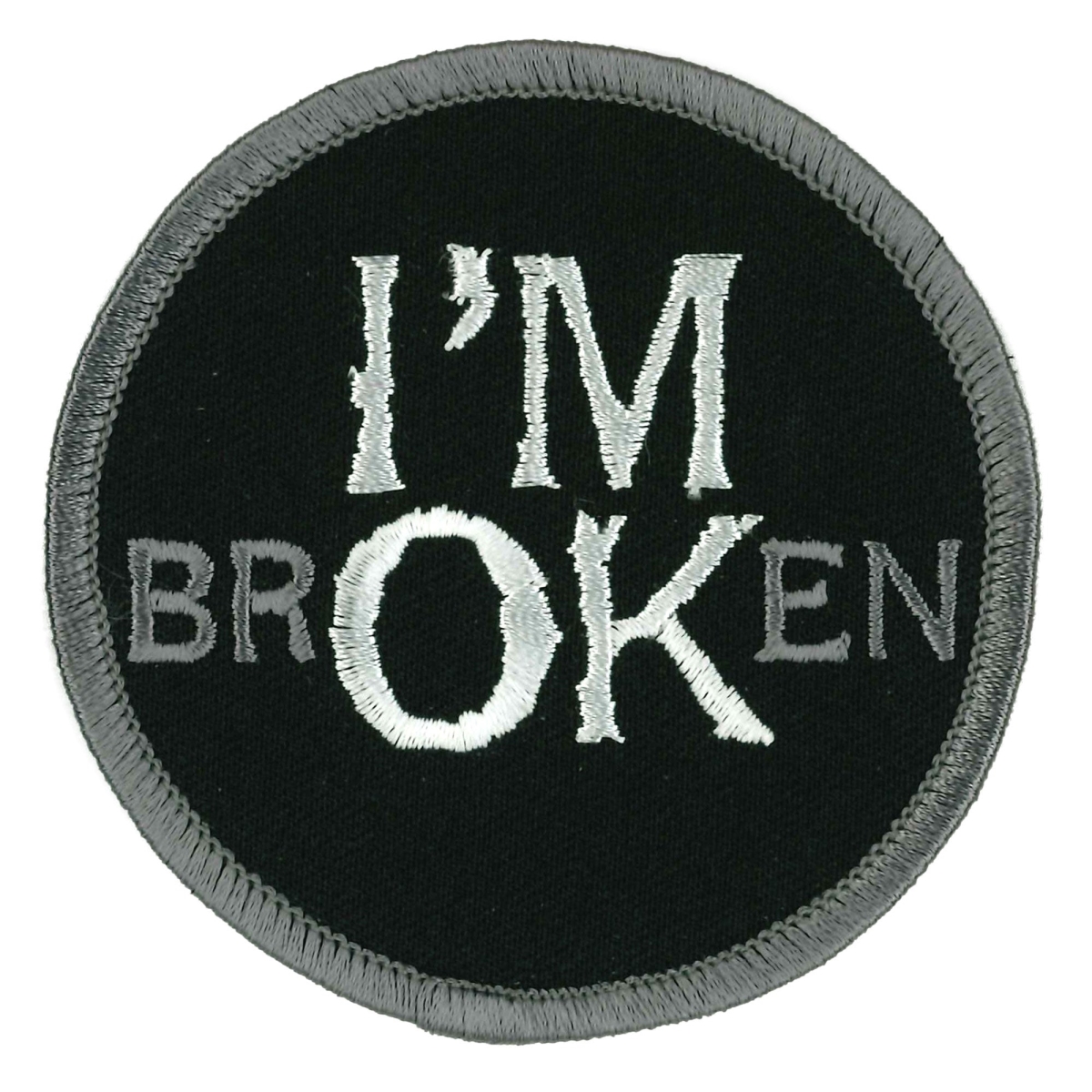 PPW1052 3 x 3 in. Im Broken Patch - Multi Color