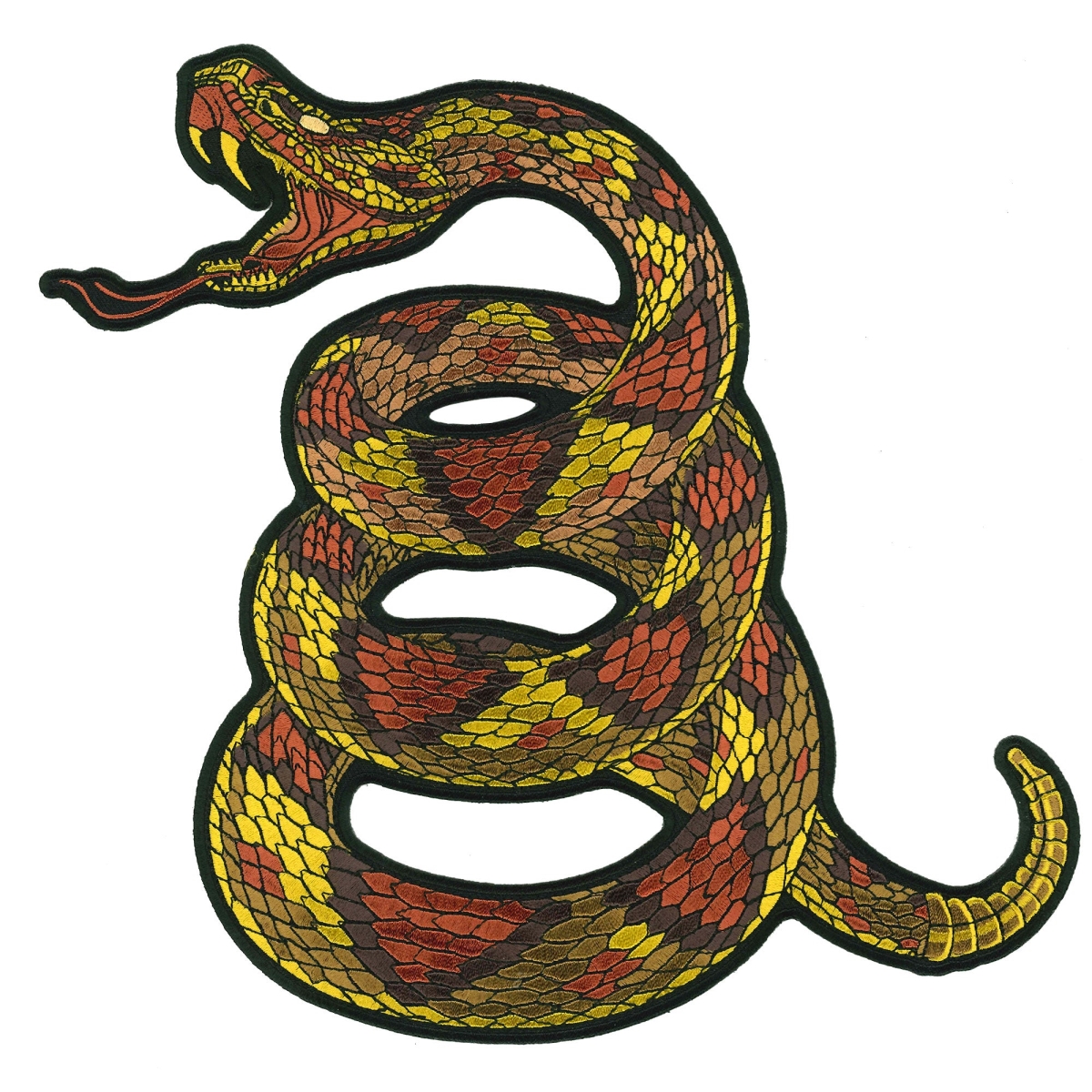 PPQ2159 9 x 9.5 in. Dont Tread Snake Patch - Multi Color