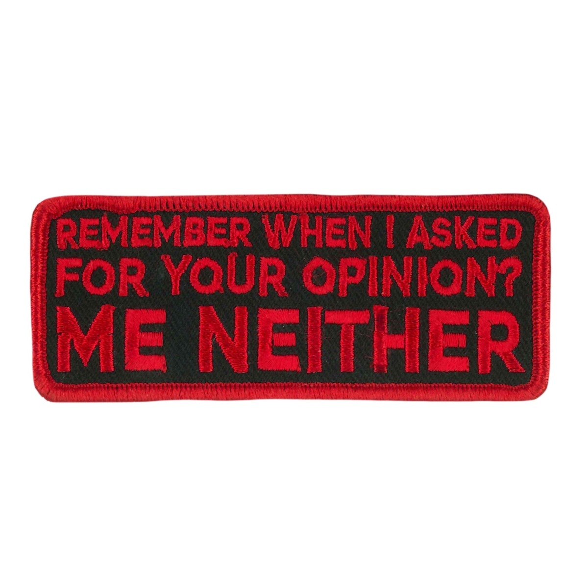PPW1082 4 x 2 in. Asked for Your Opinion Patch - Multi Color