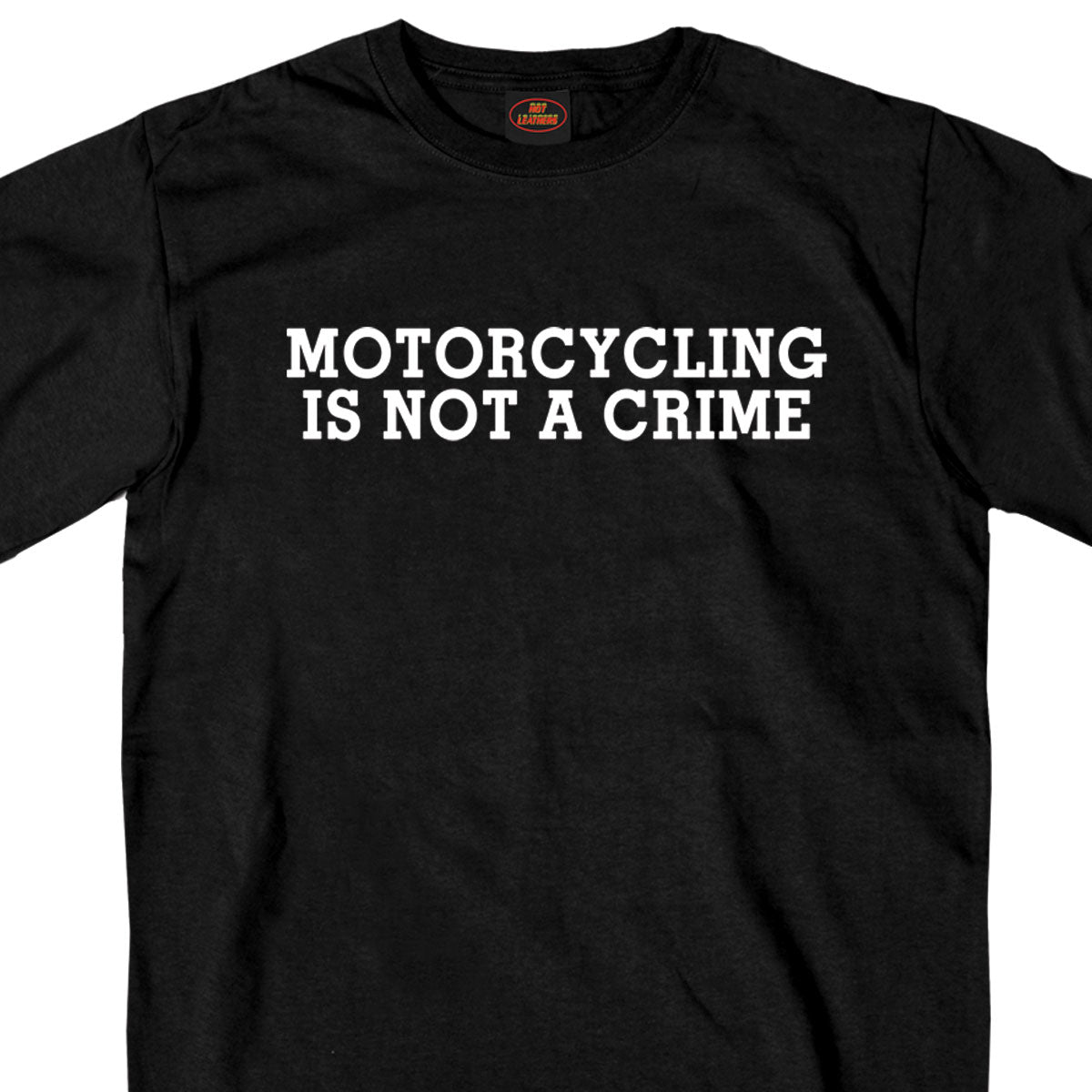 gsb360 Mens Motorcycling is Not A Crime Shirt Short Sleeve T-Shirt - Black - Large
