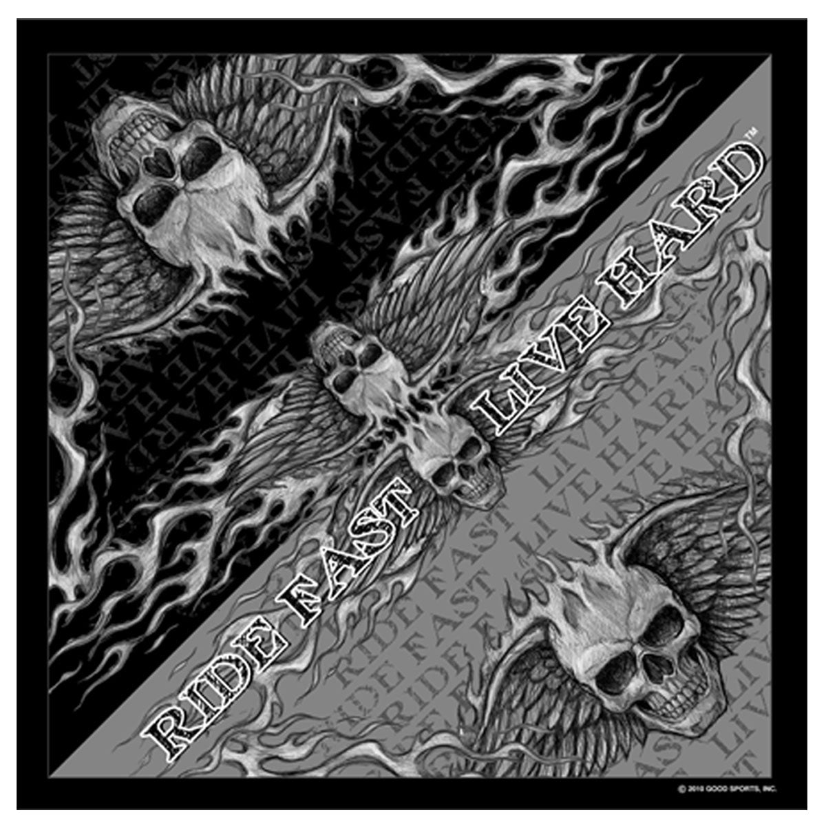 BAB1053 21 x 21 in. Bad Scratch Bandana