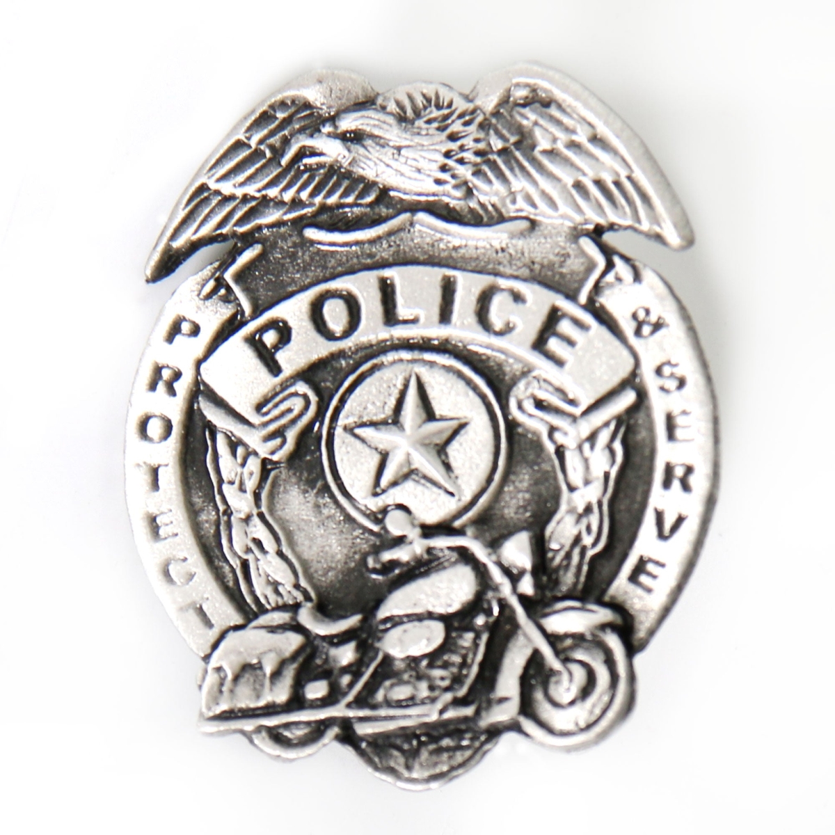 pna1130 Police decal Pin - Pewter