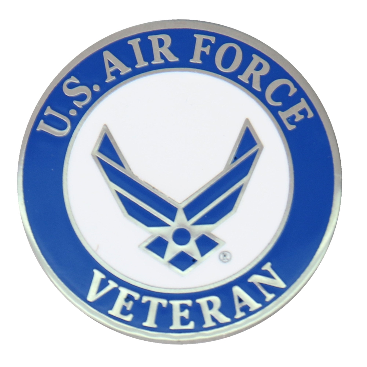 pnf2009 1.5 x 1.5 in. US Air Force Veteran Pin - Silver