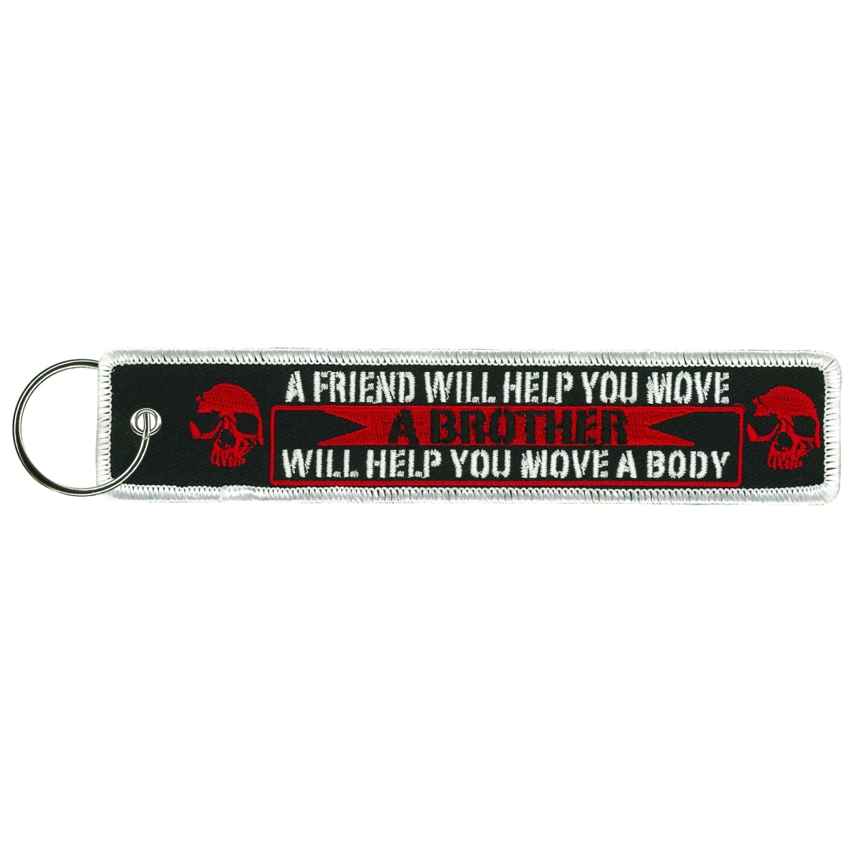 KCH5011 1.25 x 6.2 in. Move A Body Keychain Fob - Multi Color