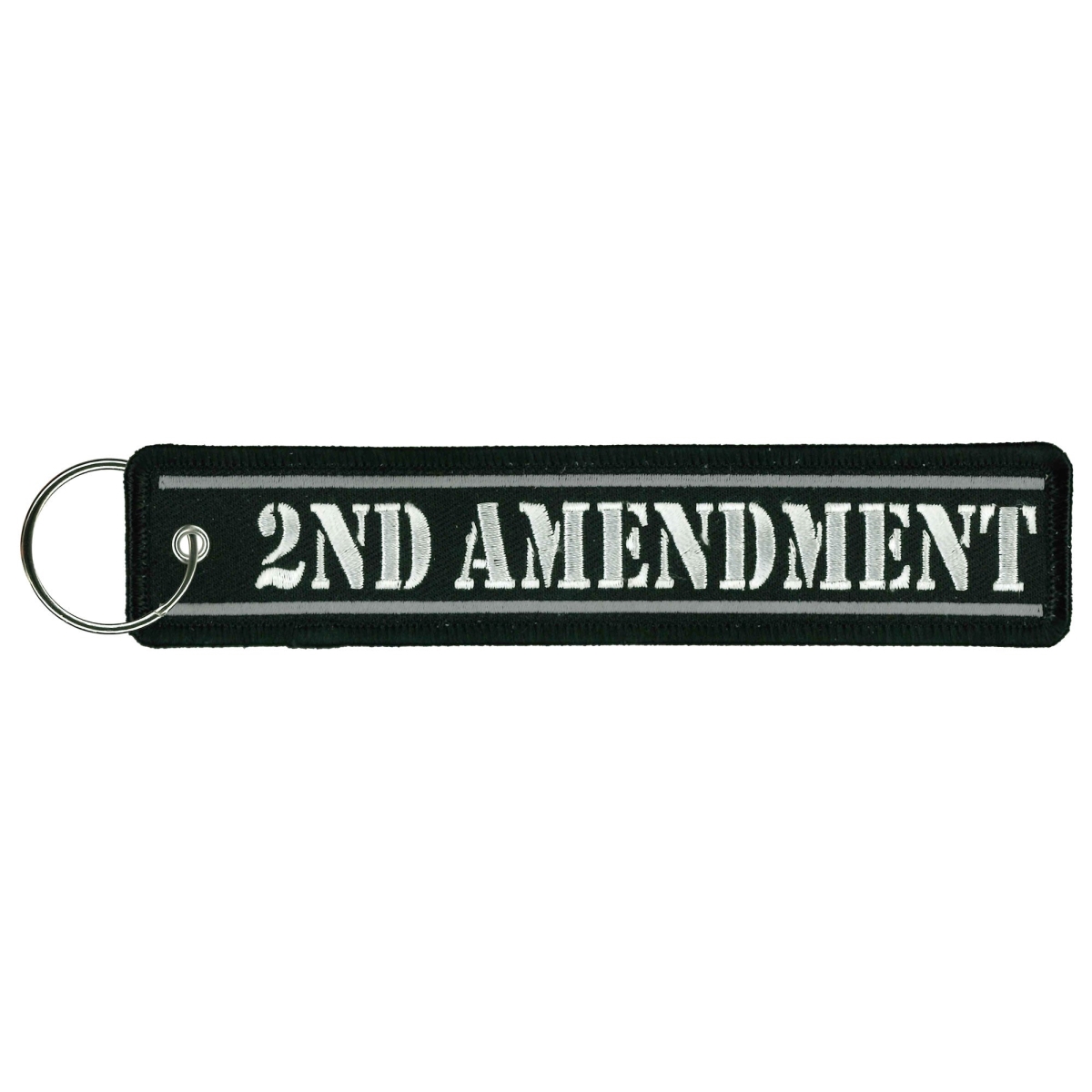 KCH5018 1.25 x 6.2 in. 2nd Amendment Keychain Fob - Multi Color