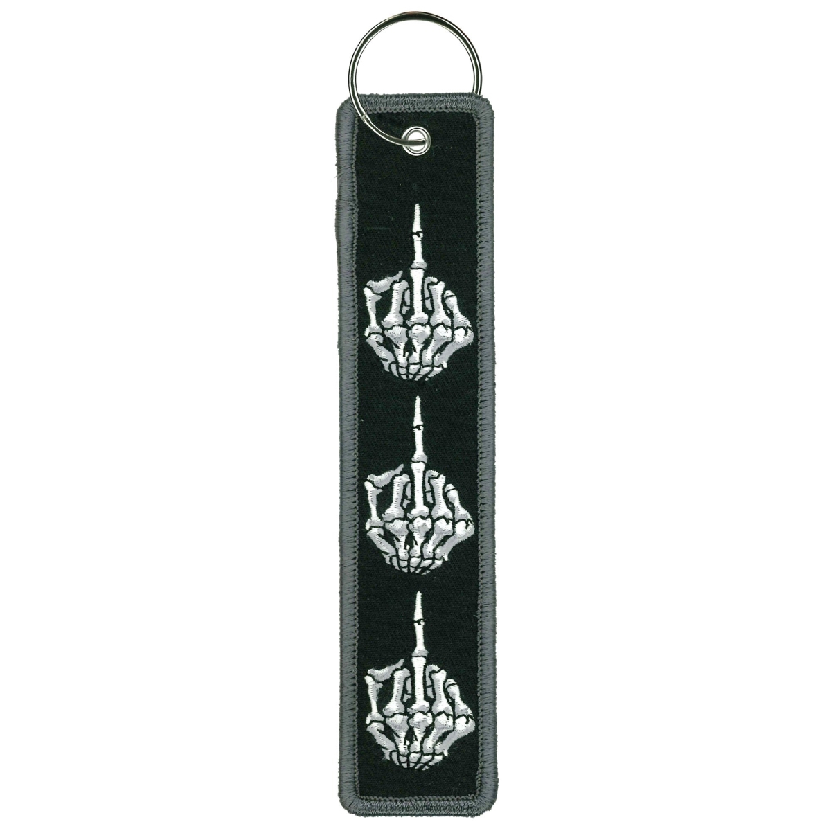 KCH5023 1.25 x 6.2 in. Skeleton Finger Keychain Fob - Multi Color