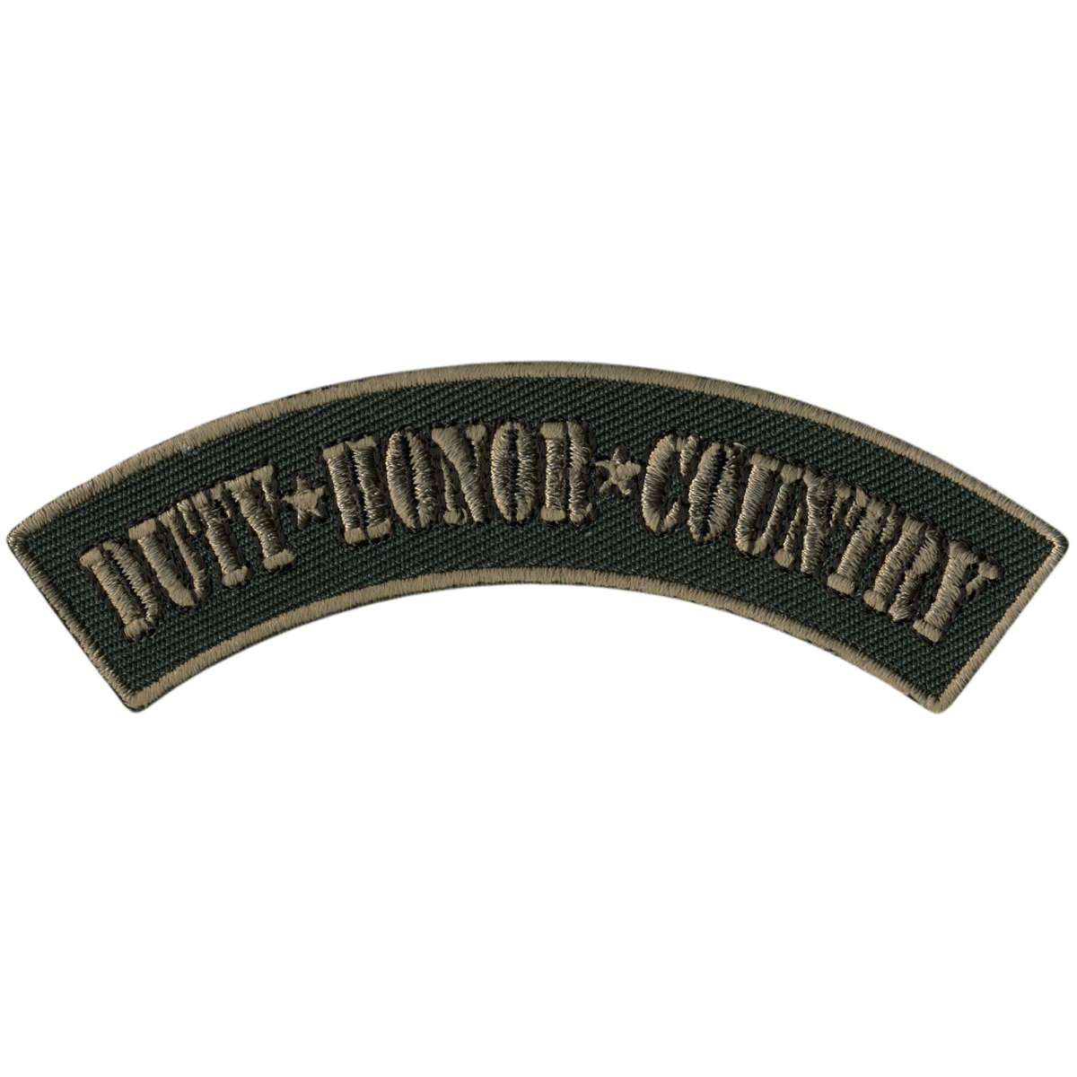PPM4130 4 x 1 in. Duty Honor Country Top Rocker Patch - Multi Color