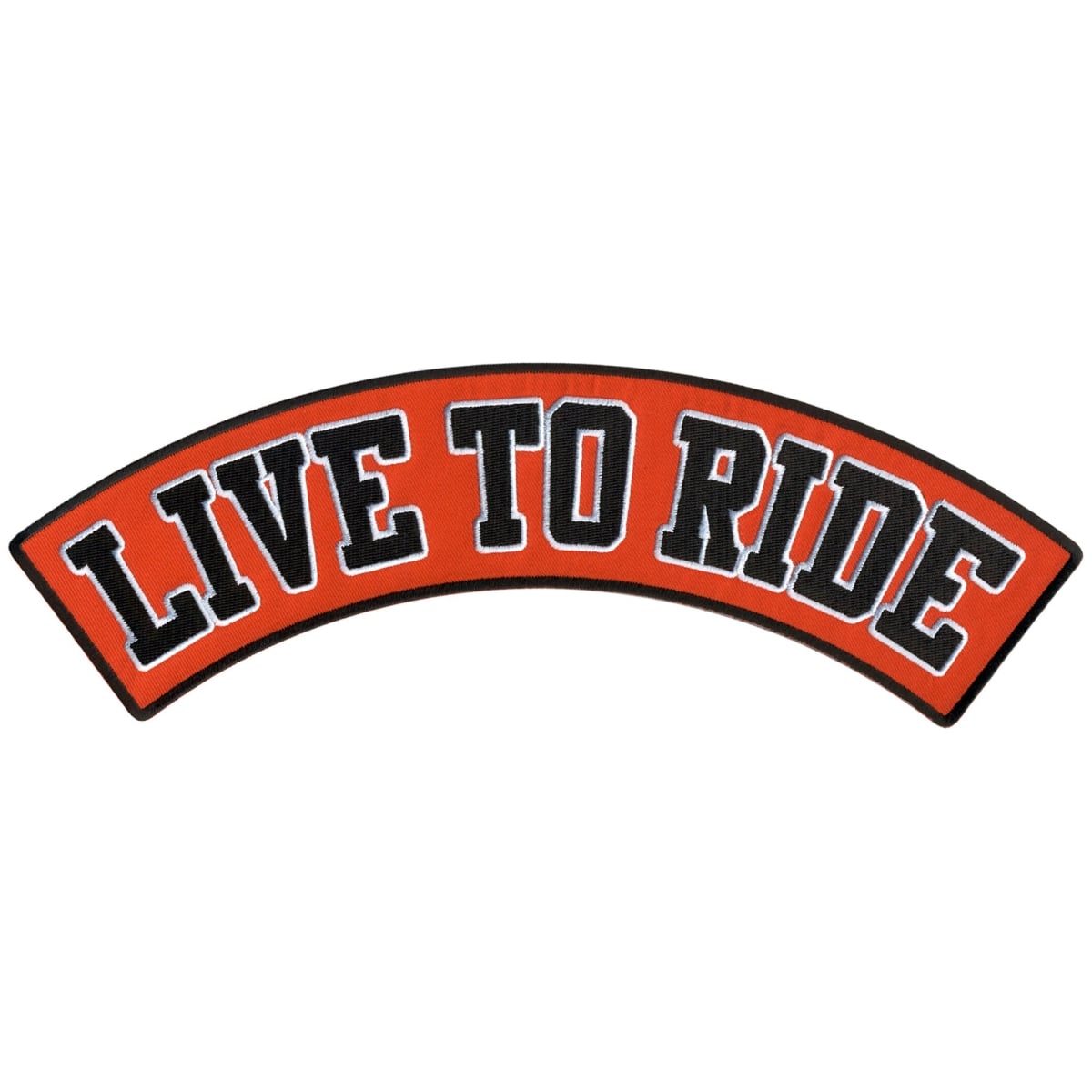 PPM4141 12 x 3 in. Live to Ride Top Rocker Patch - Multi Color